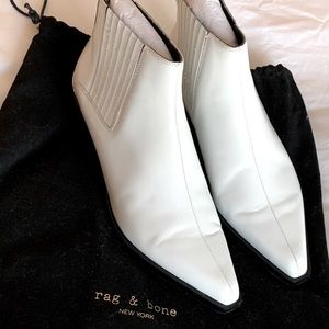 Rag & Bone Westin Metal-Trimmed Leather Ankle Boots